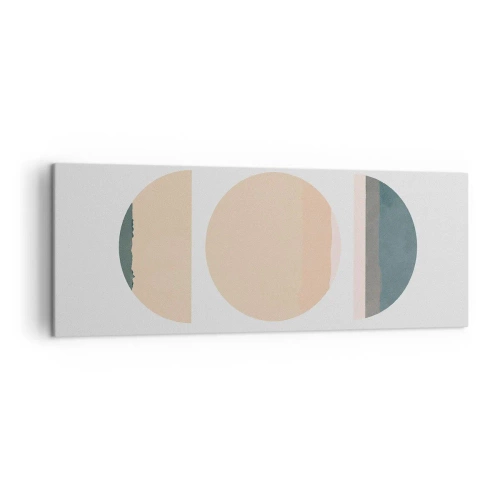 Quadro em tela - Círculo entre círculos - 140x50 cm