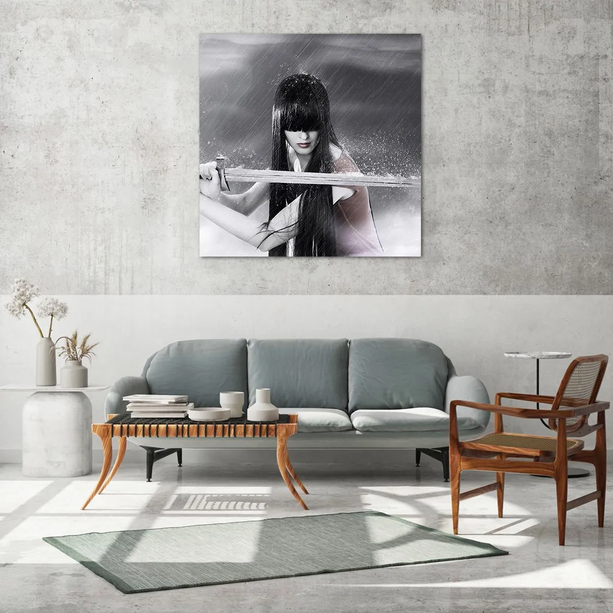 Quadro em vidro - Bonita e perigosa - 70x70 cm