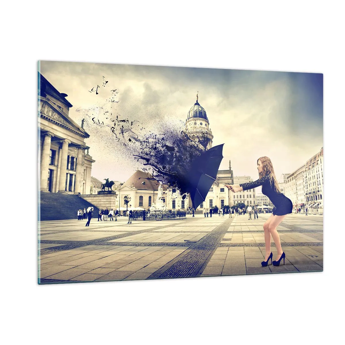 Quadro em vidro - Há um vento... - 120x80 cm