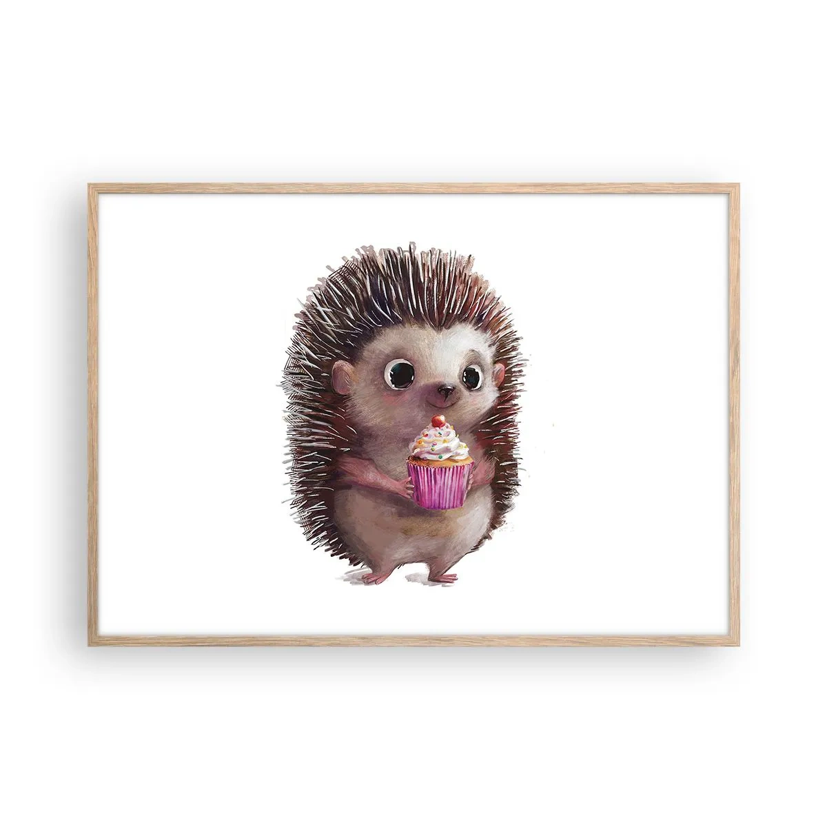 Pôster com moldura de carvalho claro - A celebração é diária - 100x70 cm