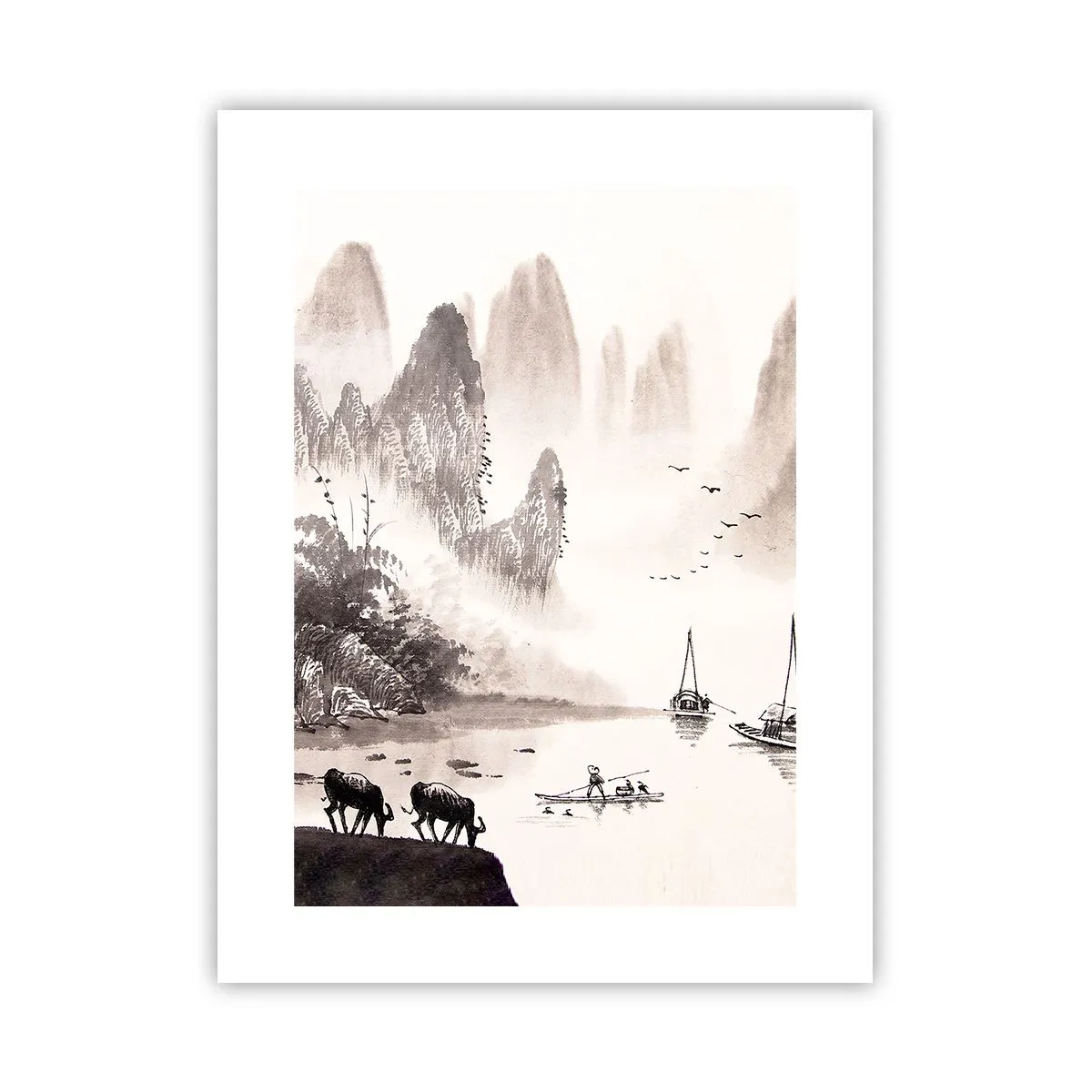 Pôster - O cotidiano exótico do Oriente - 30x40 cm