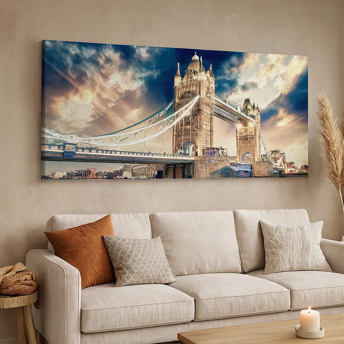 Quadro em tela - Monumento ao Império Vitoriano - 30x30 cm