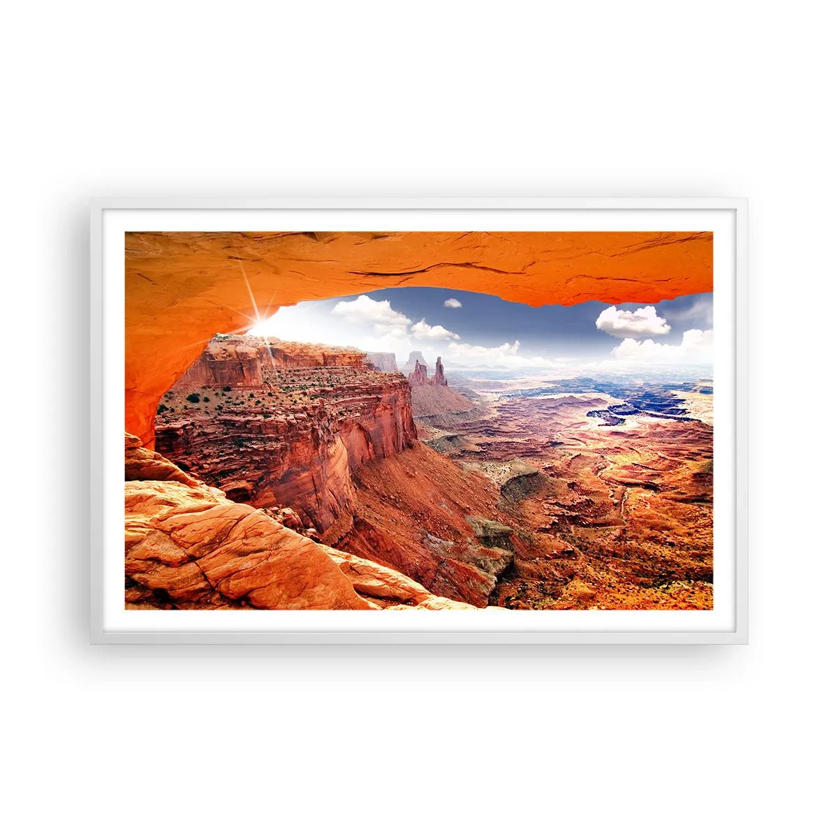 Pôster em moldura branca - Esculpido pela própria natureza - 91x61 cm