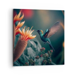 Quadro em tela - Uma vida verdadeiramente colorida - 70x70 cm