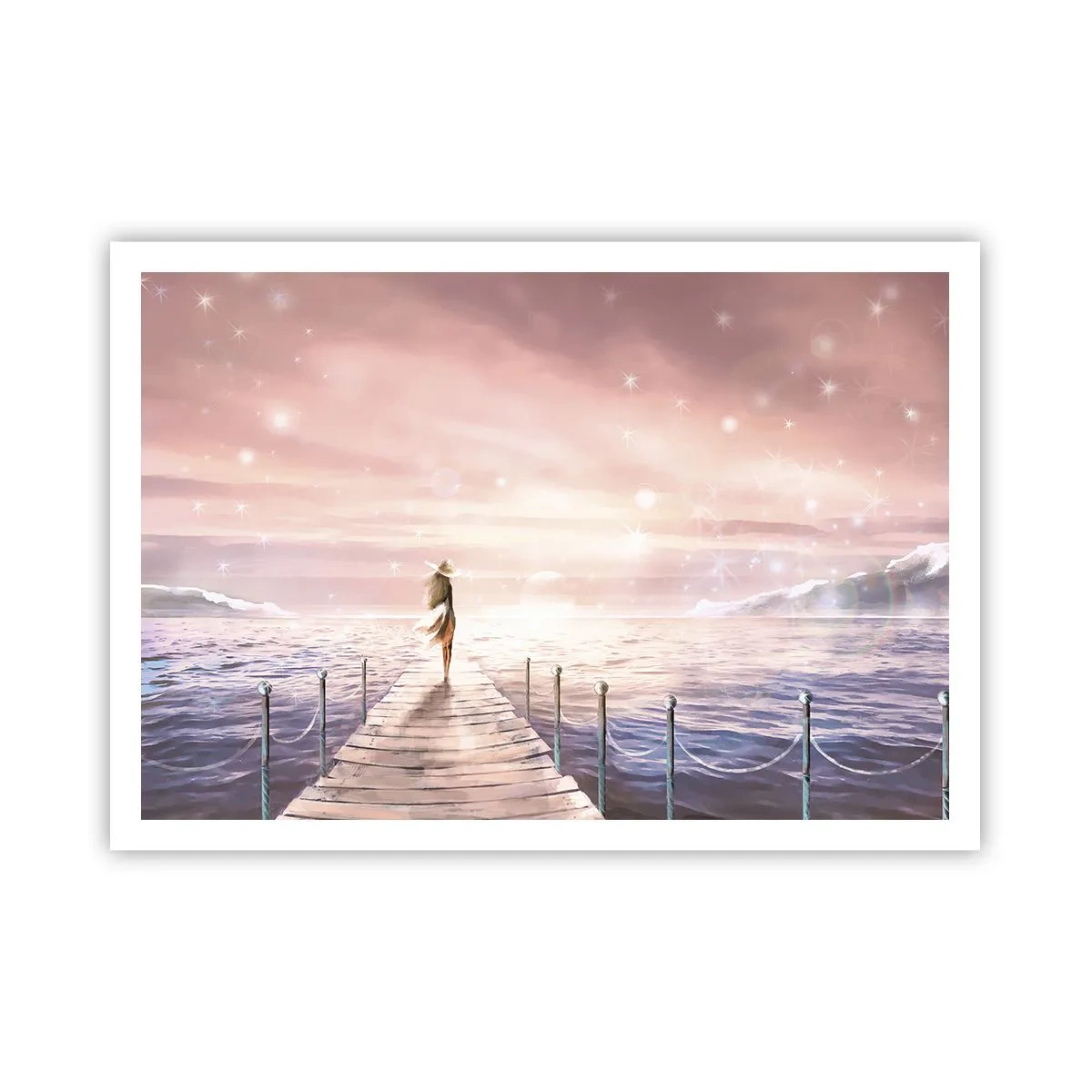 Pôster - À luz de um sonho - 100x70 cm