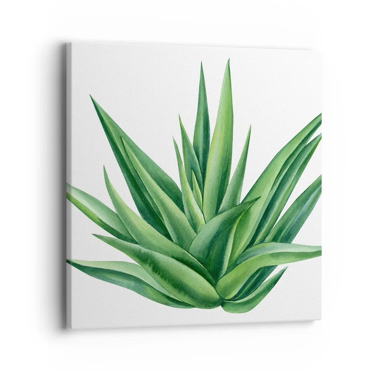 Quadro em tela - Verde – força – vida - 40x40 cm