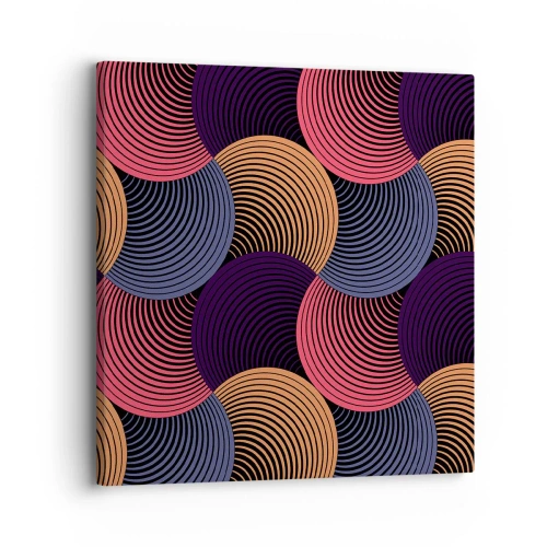 Quadro em tela - Num ritmo circular - 30x30 cm