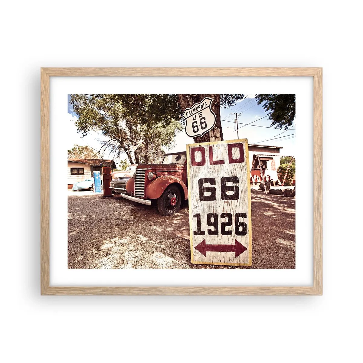 Pôster com moldura de carvalho claro - A lenda de uma província americana - 50x40 cm