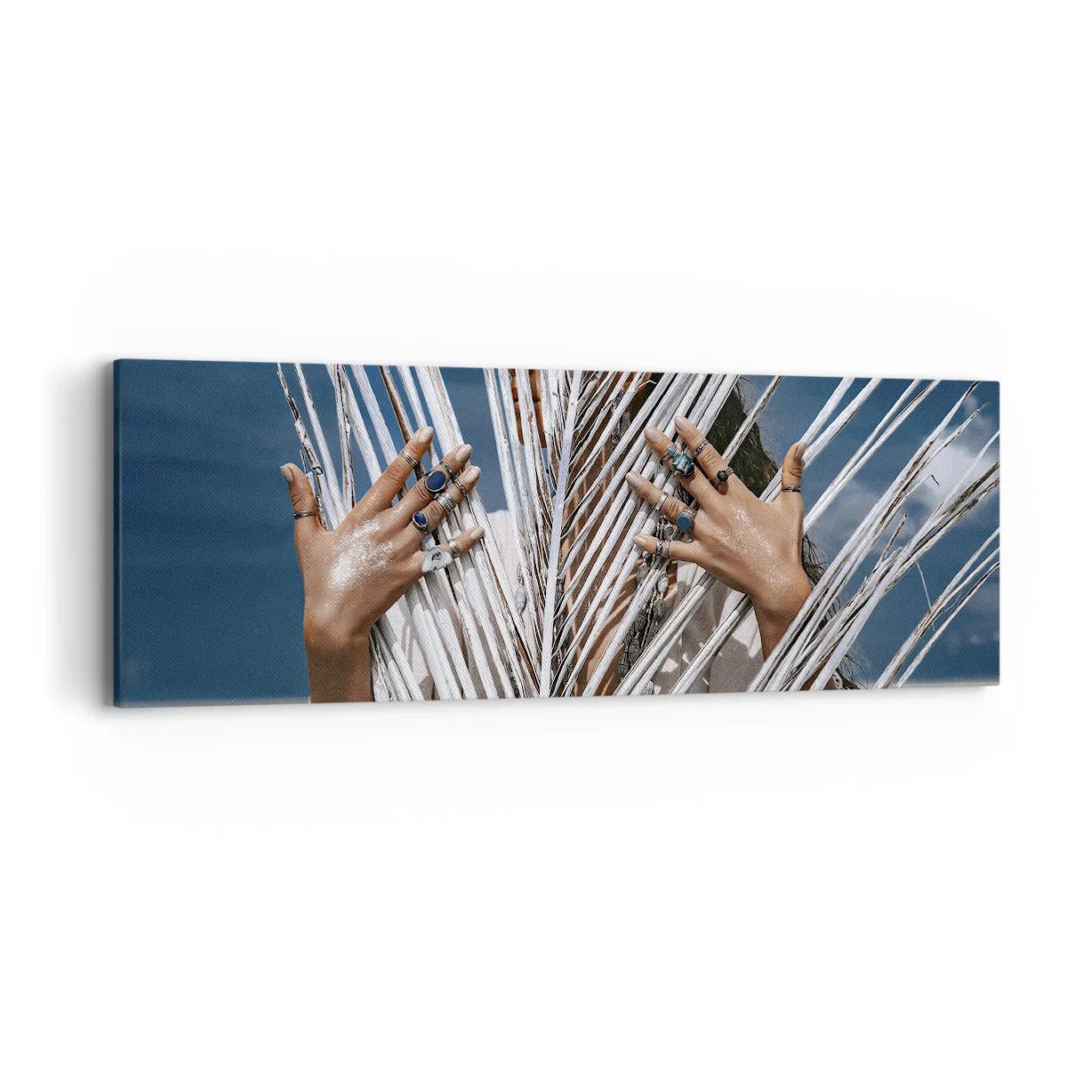 Quadro em tela - A xamã - 90x30 cm