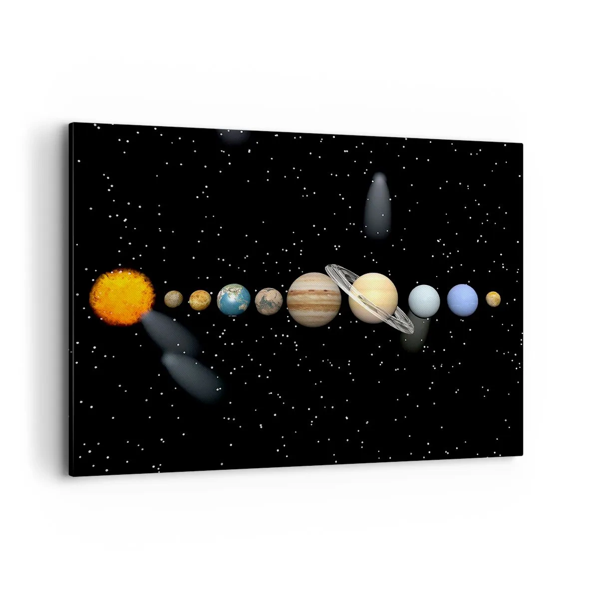 Quadro em tela - E os planetas estão a enlouquecer... - 120x80 cm