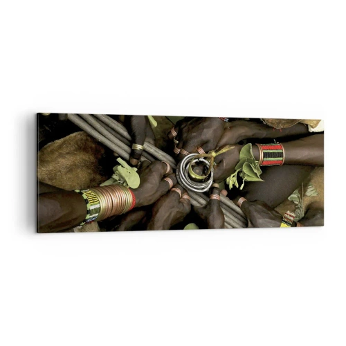 Quadro em tela - Estamos juntos - 140x50 cm