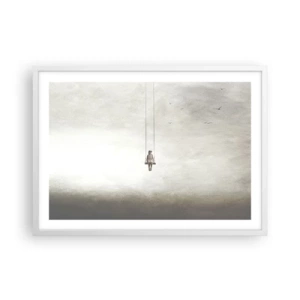 Pôster em moldura branca - A criança em nós - 70x50 cm