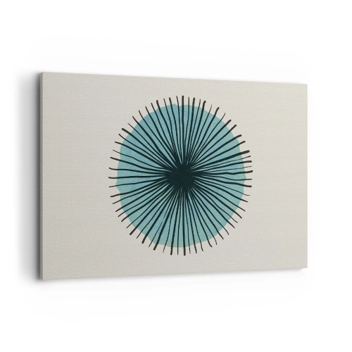 Quadro em tela - Radiante sobre o azul - 120x80 cm