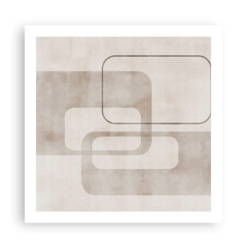 Pôster - Argamassa geométrica - 60x60 cm
