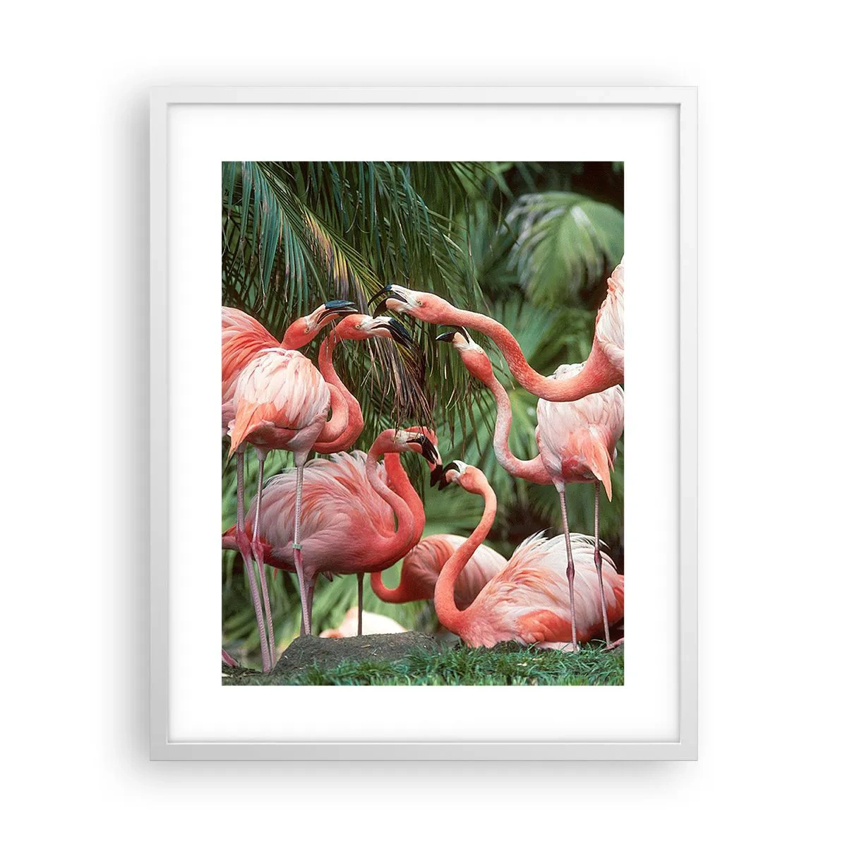 Pôster em moldura branca - Fofocas da tarde - 40x50 cm