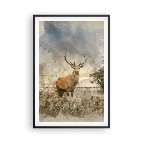 Pôster com moldura preta - Dignidade - força - dignidade - 61x91 cm