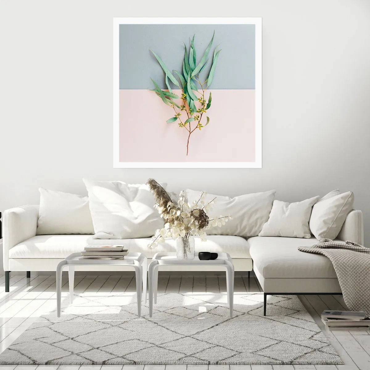 Pôster - Sutileza pastel - 40x40 cm
