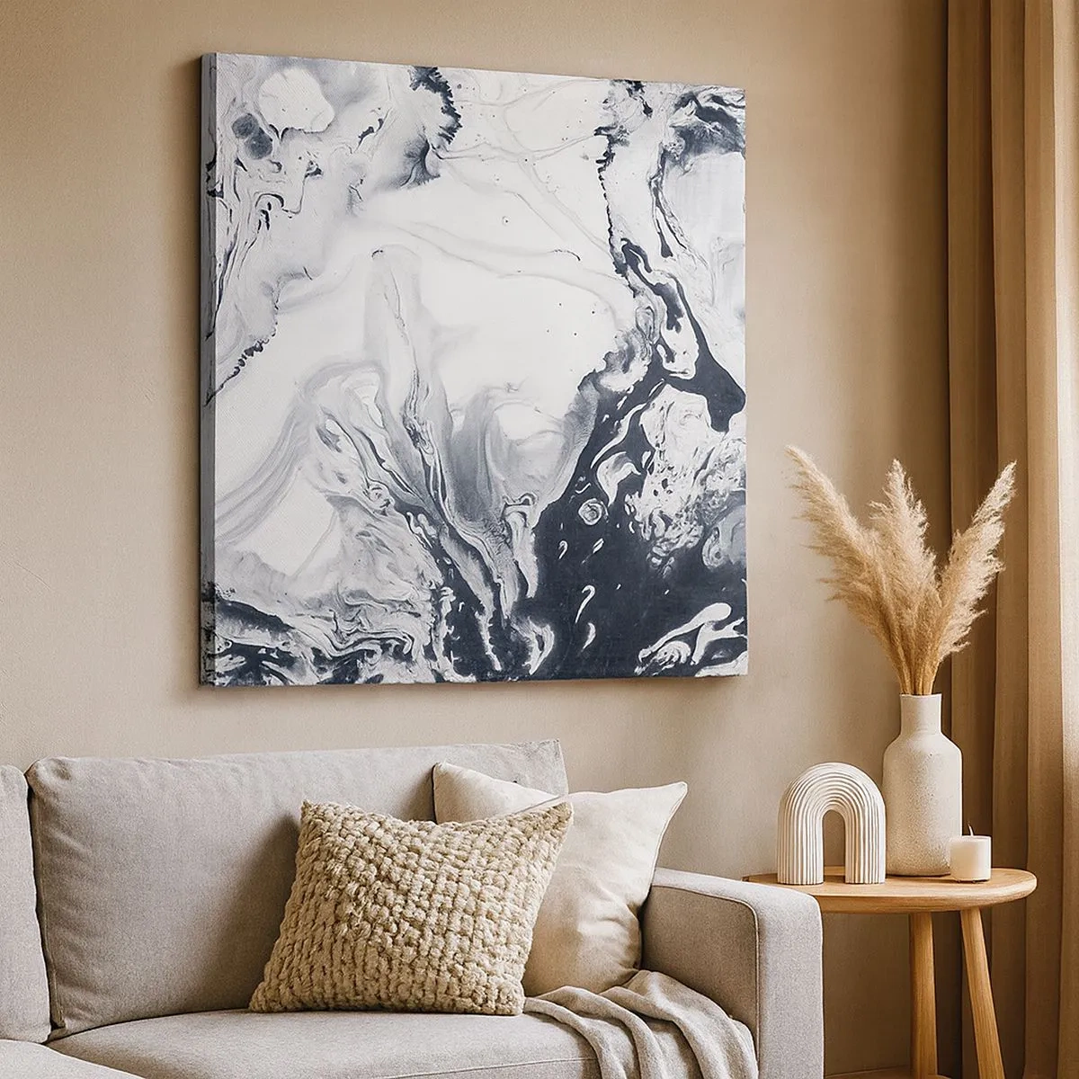 Quadro em tela - O Interior da Terra - 30x30 cm