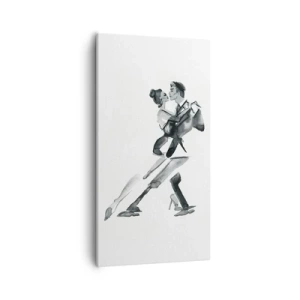 Quadro em tela - Num só ritmo - 55x100 cm