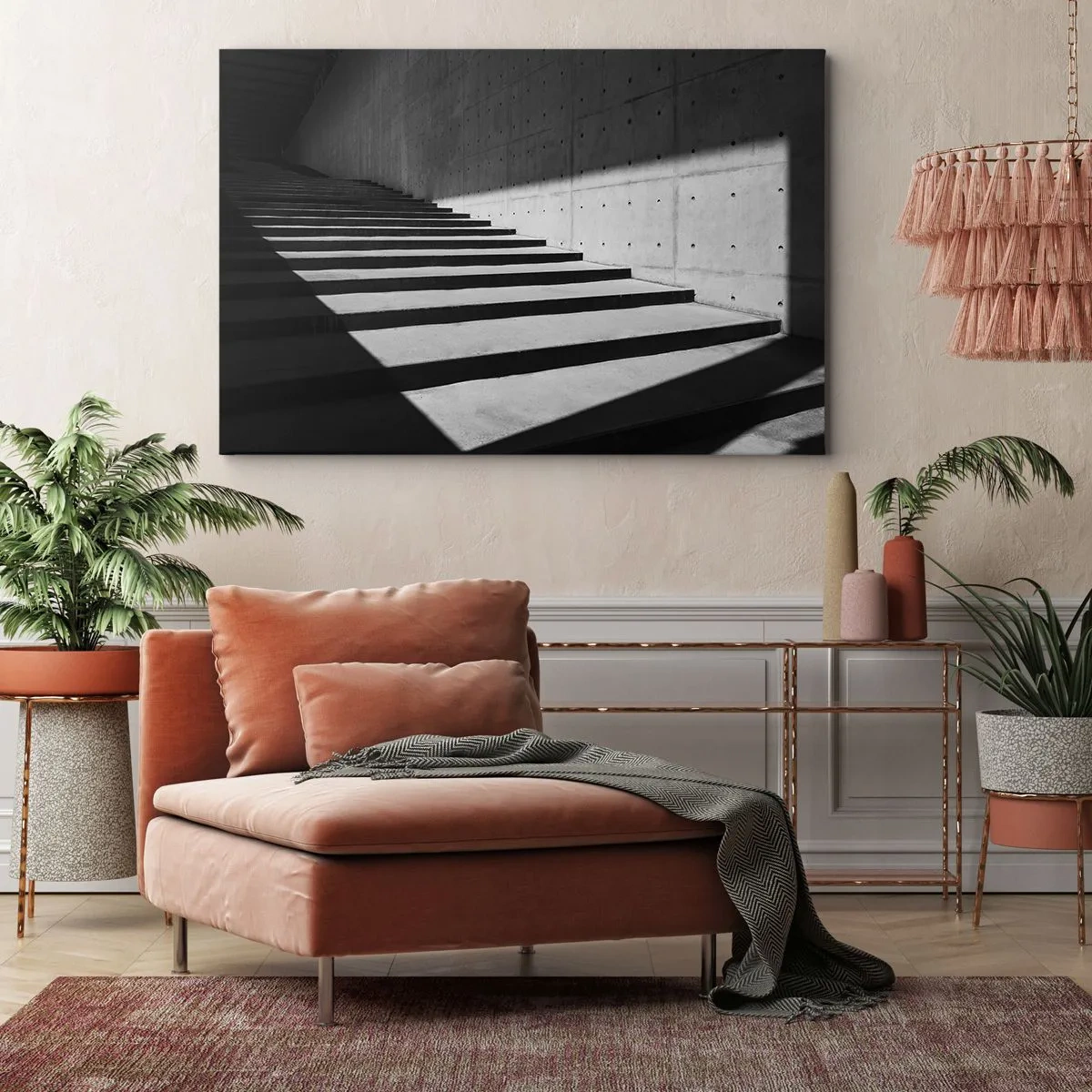 Quadro em tela - A beleza crua do modernismo - 70x50 cm