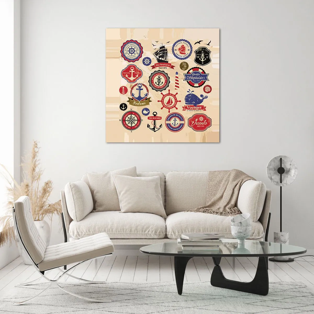 Quadro em vidro - Irmandade da vela - 60x60 cm