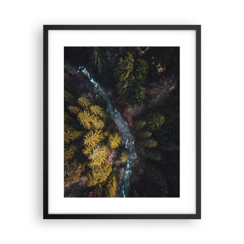 Pôster com moldura preta - Rápido e cada vez mais rápido - 40x50 cm