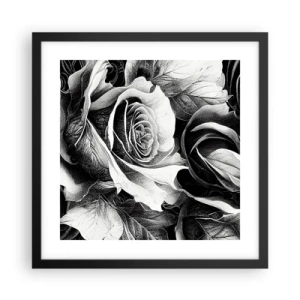 Pôster com moldura preta - Sempre uma rainha - 40x40 cm