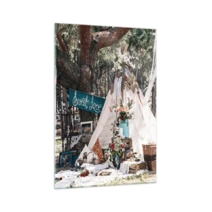 Quadro em vidro - Make love… - 70x100 cm
