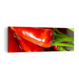 Quadro em tela - Suculento, brilhante, liso - 90x30 cm