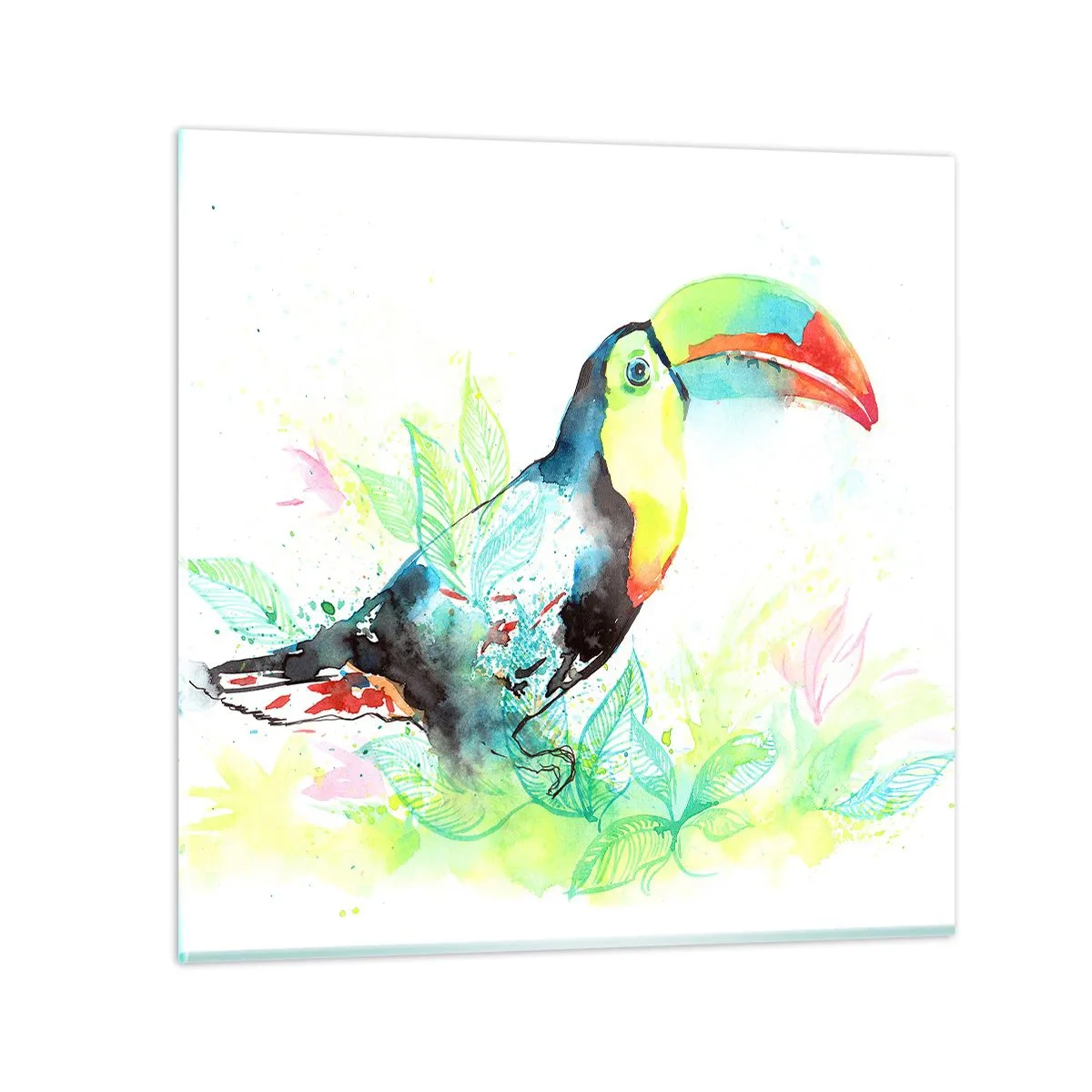 Quadro em vidro - Colorido como a América do Sul - 60x60 cm