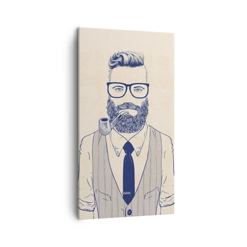 Quadro em tela - Alegre, masculino e elegante - 45x80 cm