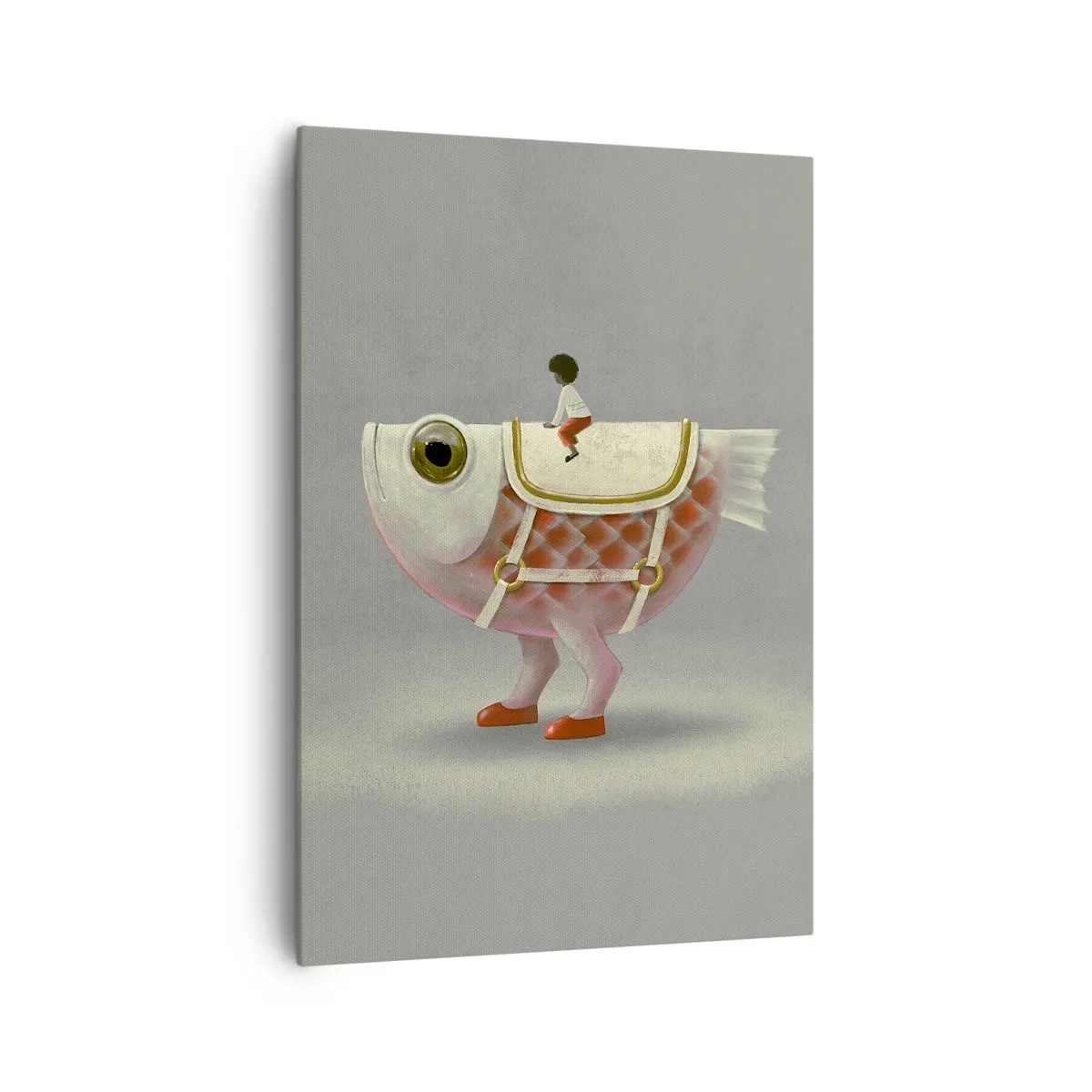 Quadro em tela - O cavaleiro Peixoso - 70x100 cm