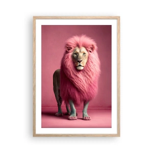 Pôster com moldura de carvalho claro - Não tens mais medo - 50x70 cm