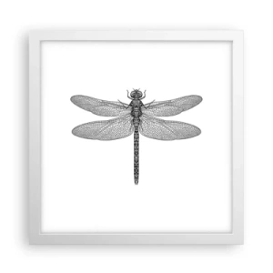 Pôster em moldura branca - Precisão da natureza - 30x30 cm