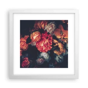 Pôster em moldura branca - Como nos mestres holandeses - 30x30 cm