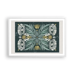 Pôster em moldura branca - Como um recorte folclórico - 91x61 cm