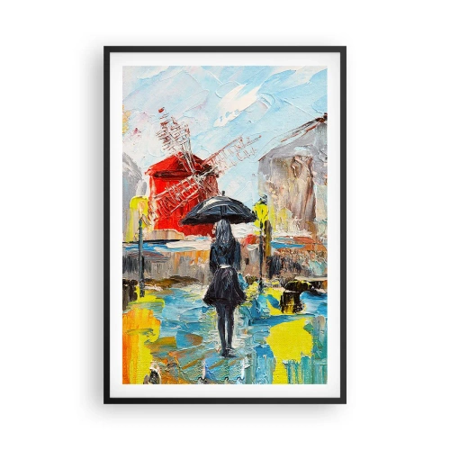 Pôster com moldura preta - Lendas parisienses - 61x91 cm