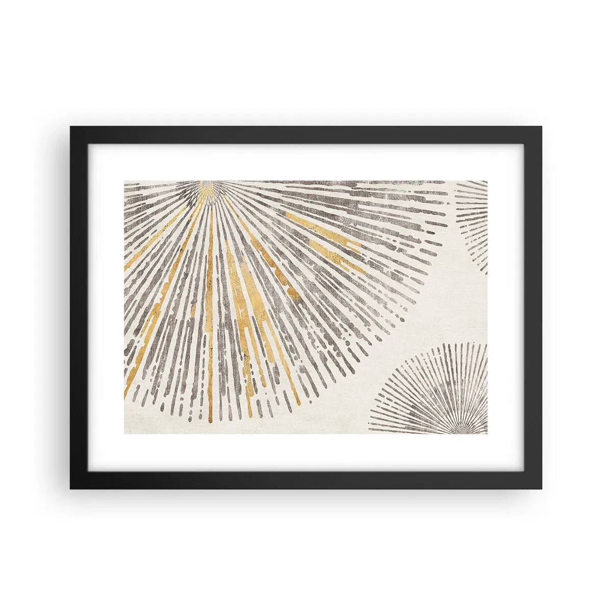 Pôster com moldura preta - A beleza do raio - 40x30 cm