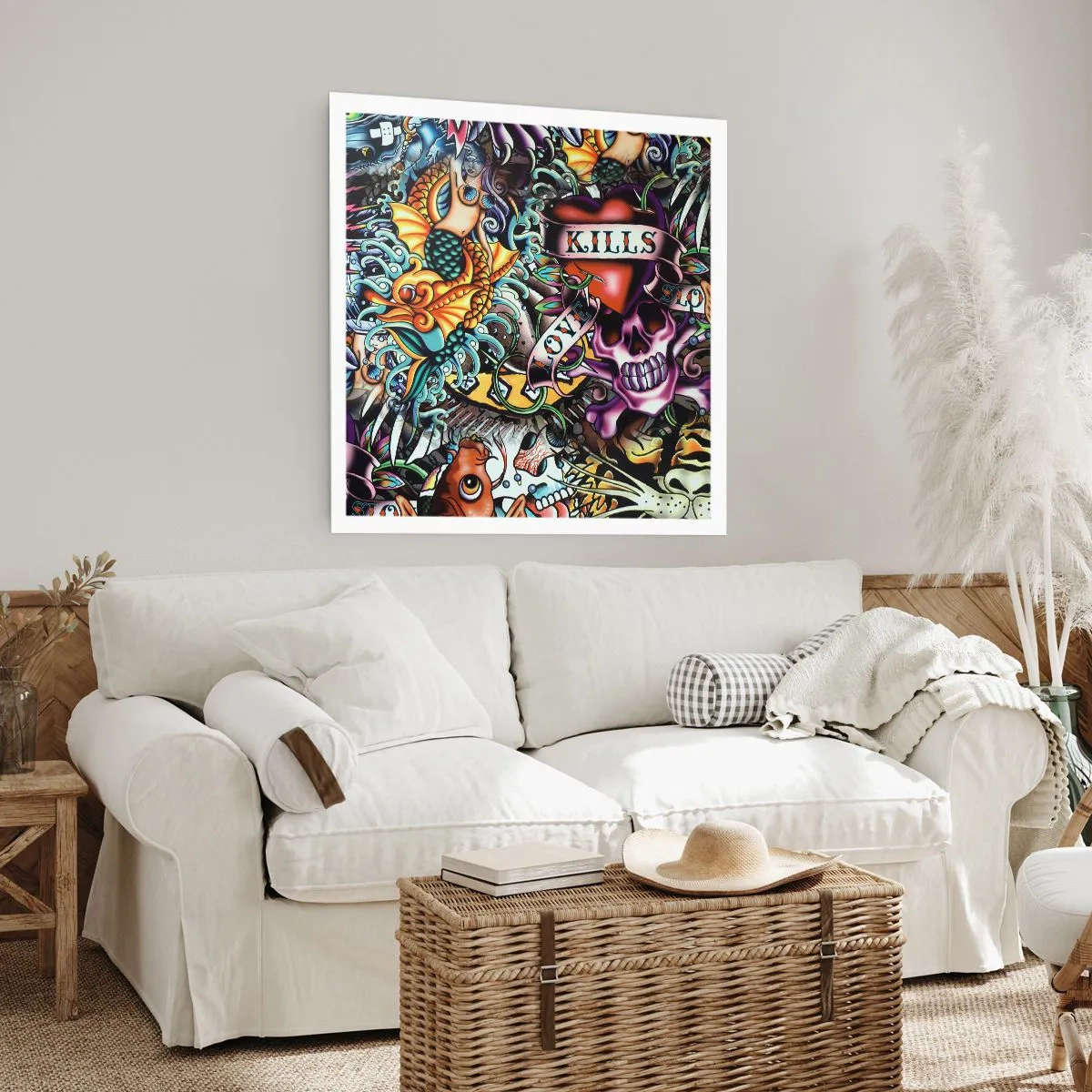 Pôster - O sonho do tatuador - 40x40 cm