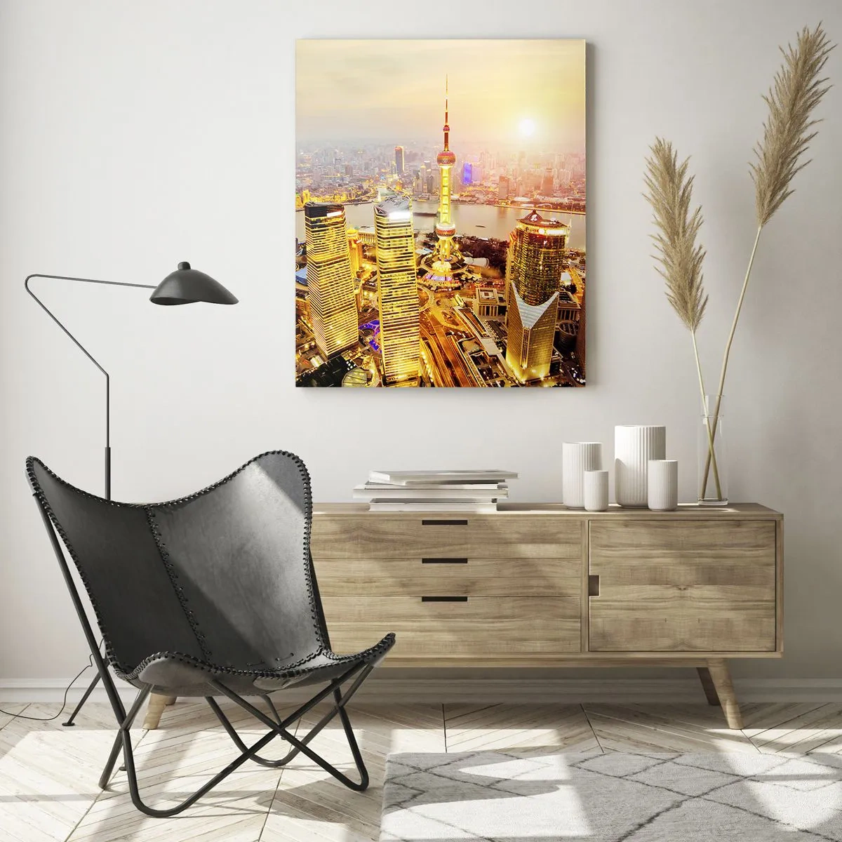 Quadro em vidro - Sonho asiático - 50x70 cm