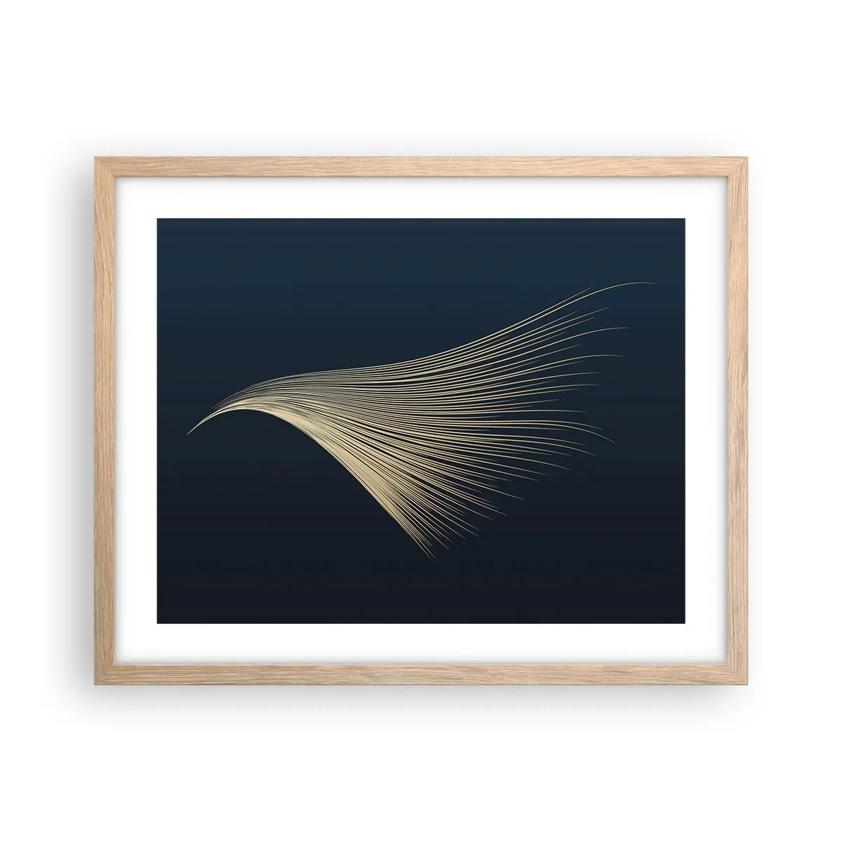Pôster com moldura de carvalho claro - Como o cabelo de um anjo - 50x40 cm