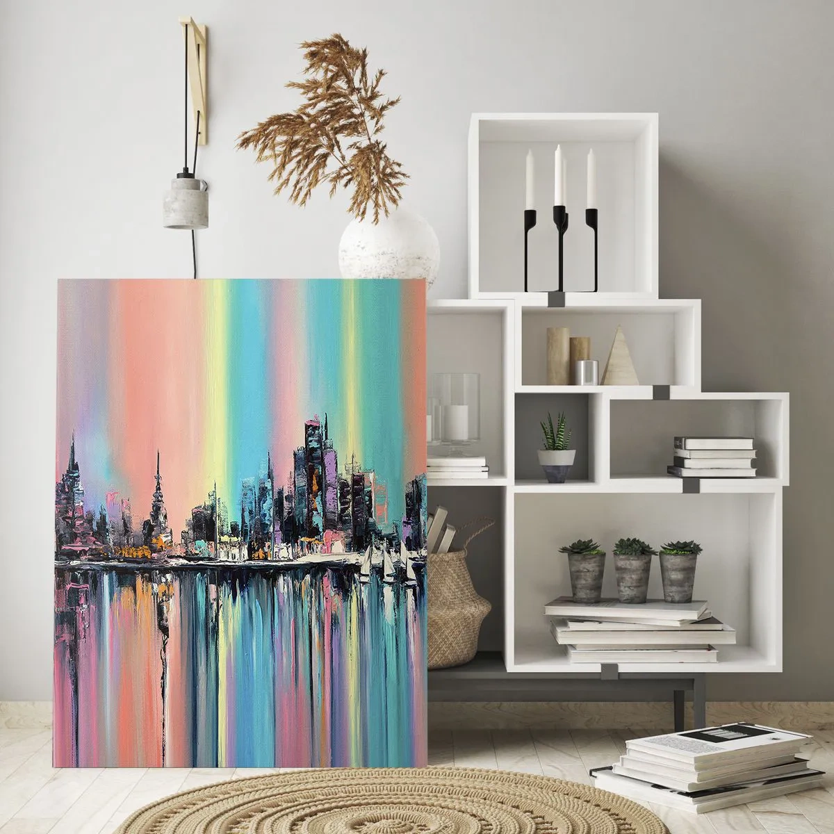 Quadro em vidro - Brilho da noite - 70x100 cm