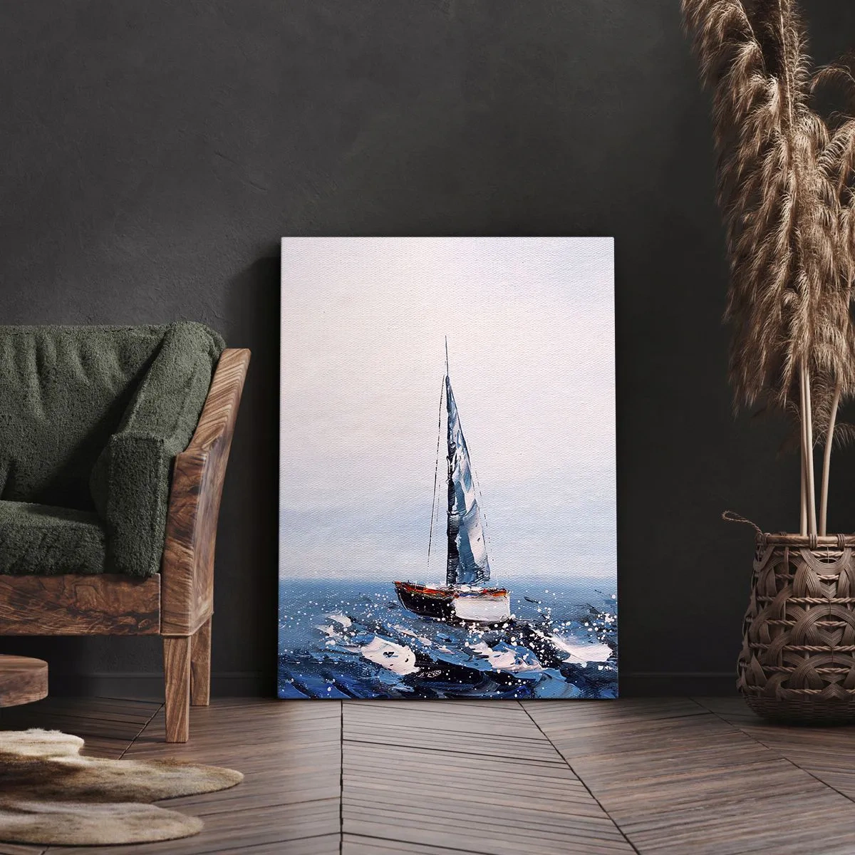 Quadro em tela - Irmandade do vento - 45x80 cm