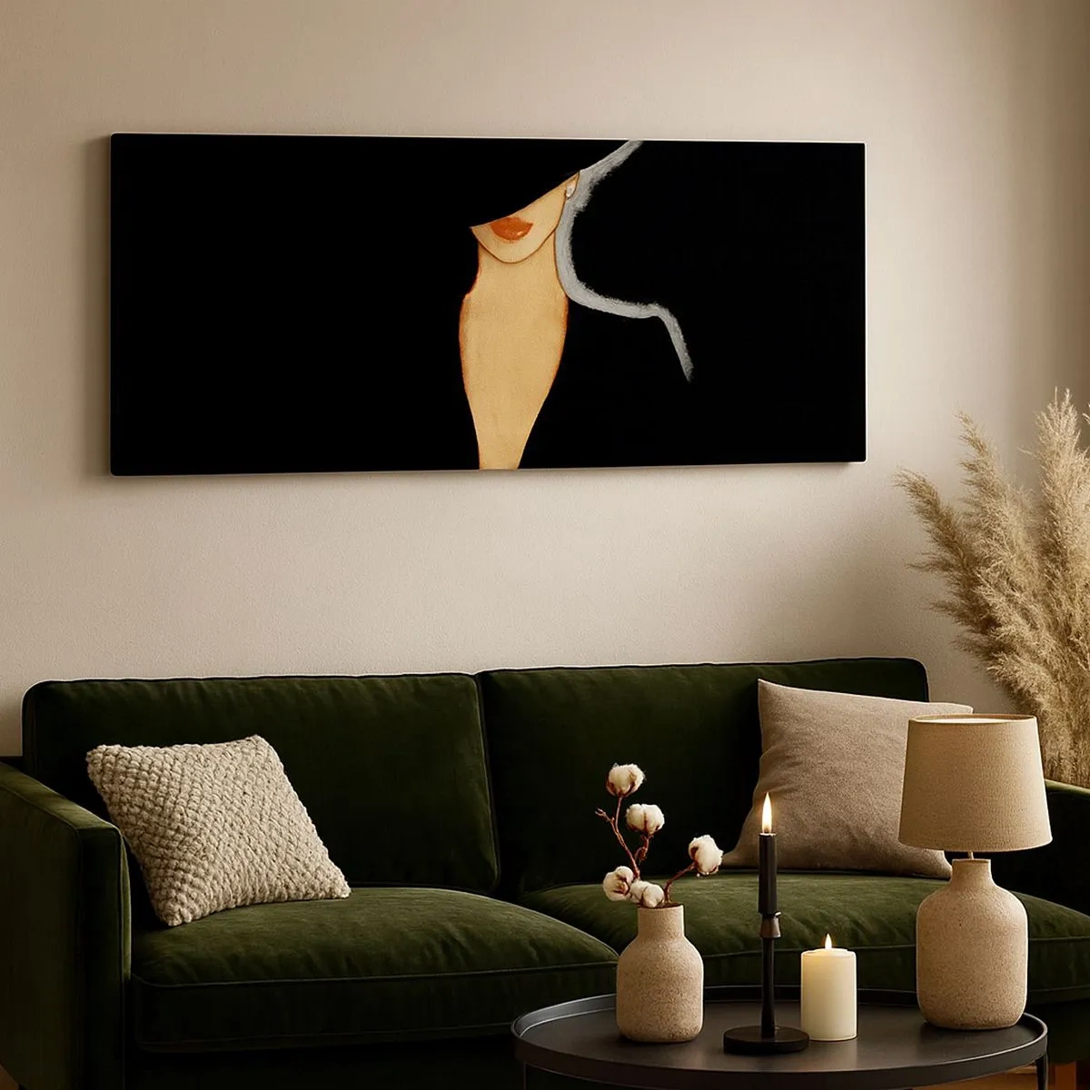 Quadro em tela - Elegância e estilo - 100x40 cm
