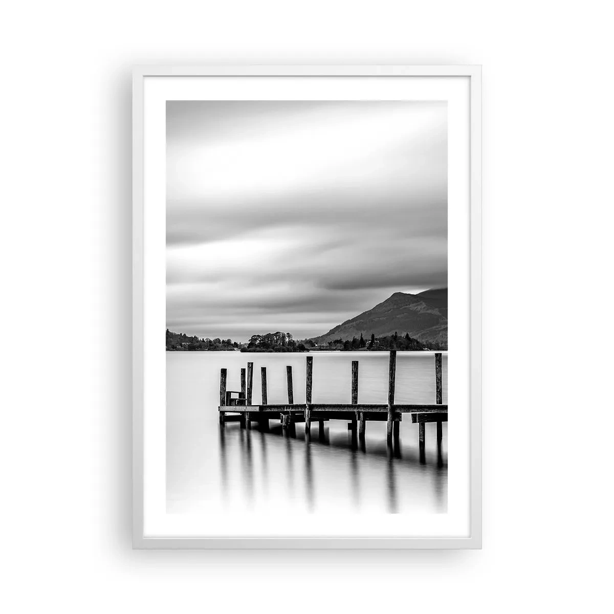 Pôster em moldura branca - Gentileza e força - 50x70 cm