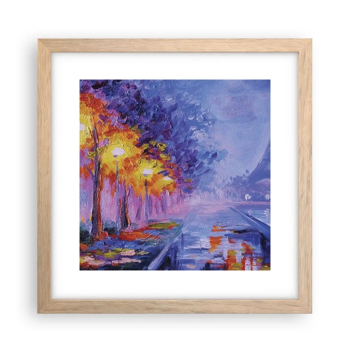 Pôster com moldura de carvalho claro - Uma caminhada dos sonhos - 30x30 cm