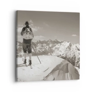 Quadro em tela - E as montanhas são as mesmas - 40x40 cm