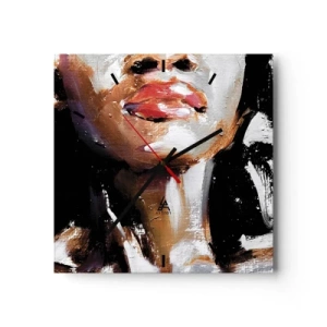 Relógio de parede - Relógio em vidro - Orgulho sem preconceitos - 40x40 cm