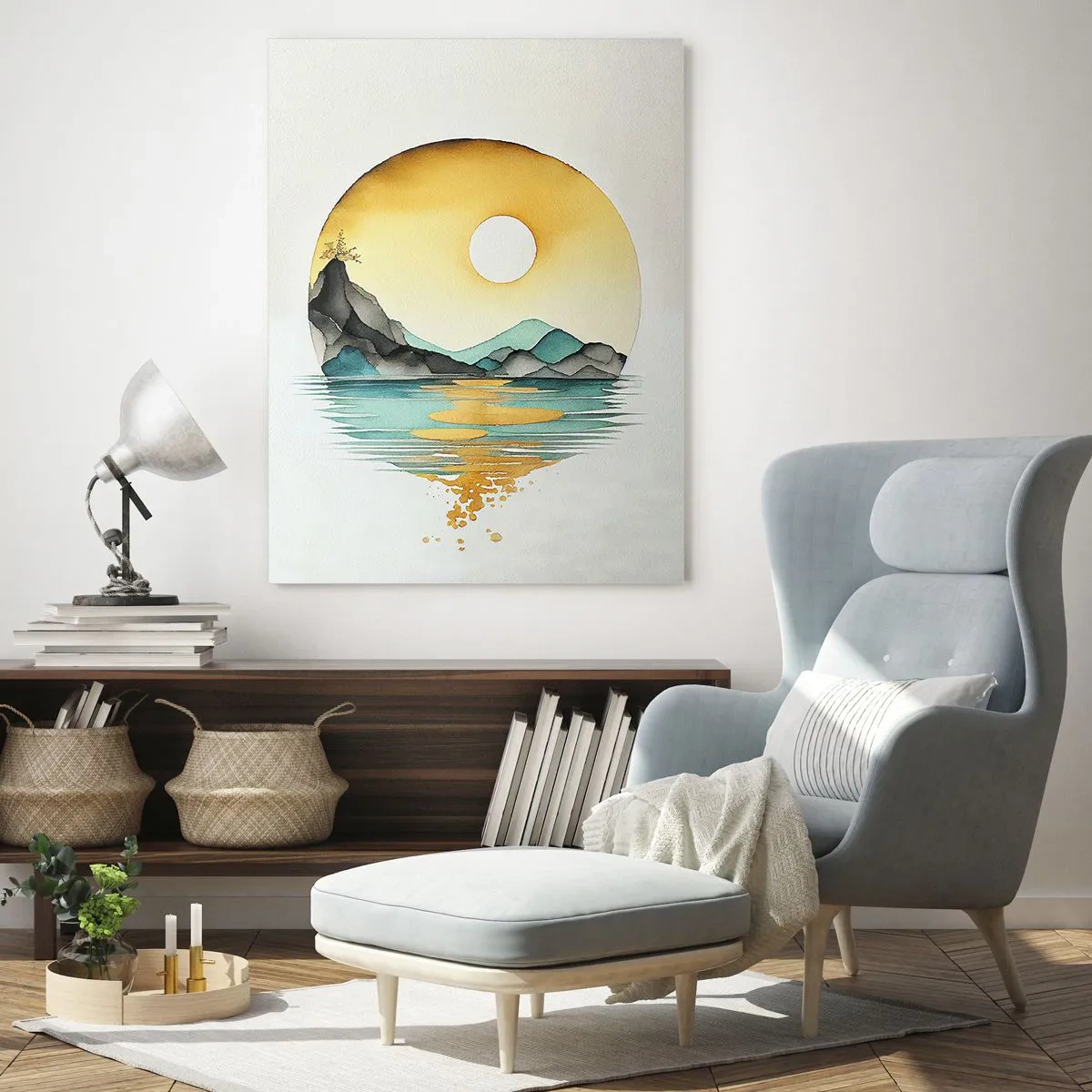 Quadro em vidro - No círculo da beleza - 80x120 cm