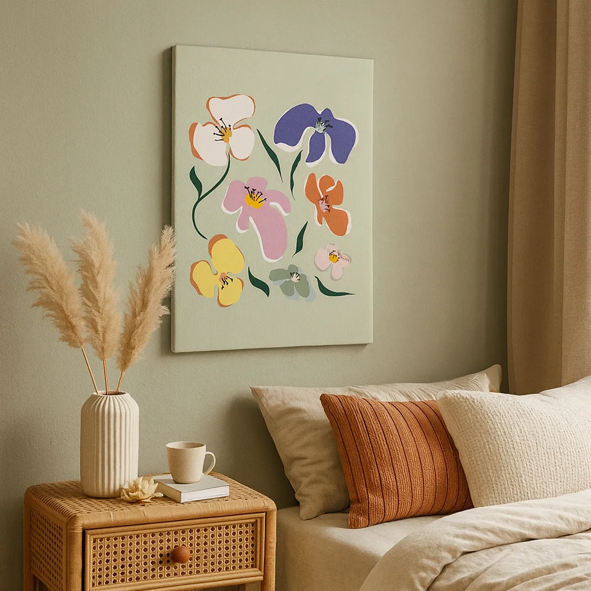 Quadro em tela - Amores-perfeitos para seu irmão - 50x70 cm